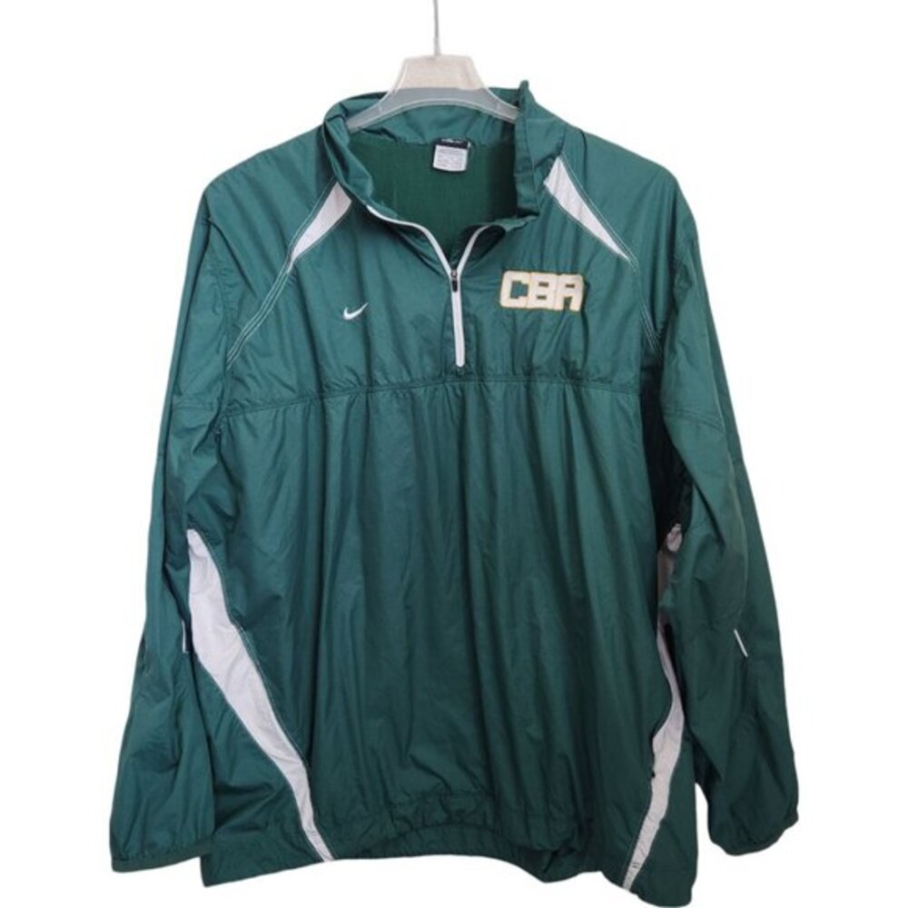 Nike Storm-Fit 1/4 Zip Pullover Size XXL Green Softshell CBA FLAWs